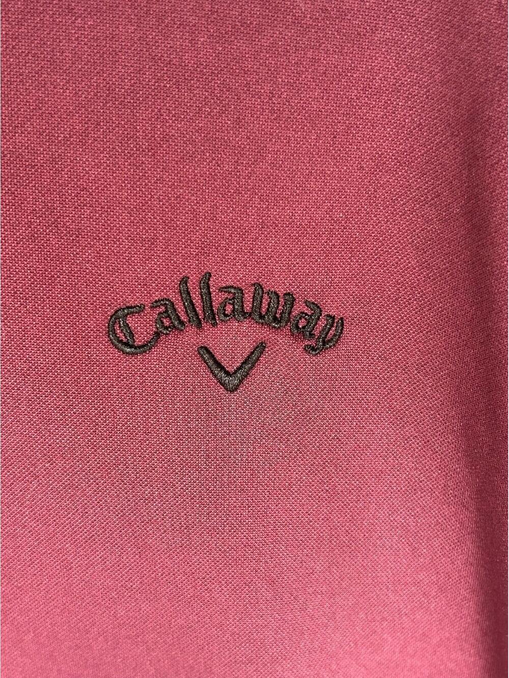 Callaway Quarter Zip Tech Pullover Size Men's Size XXL Maroon Red Golf - Picture 2 of 4